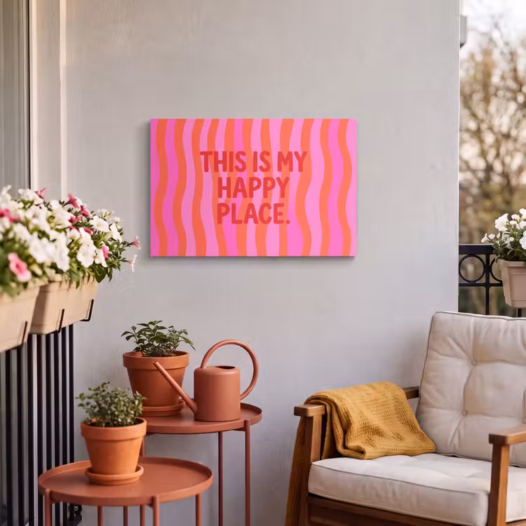 Buiten canvas - Tekst - Modern - Kleurrijk — 4