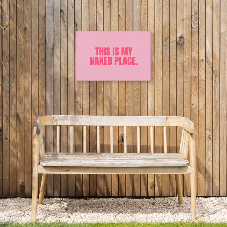 Buiten canvas - Tekst - Modern - Roze — 3