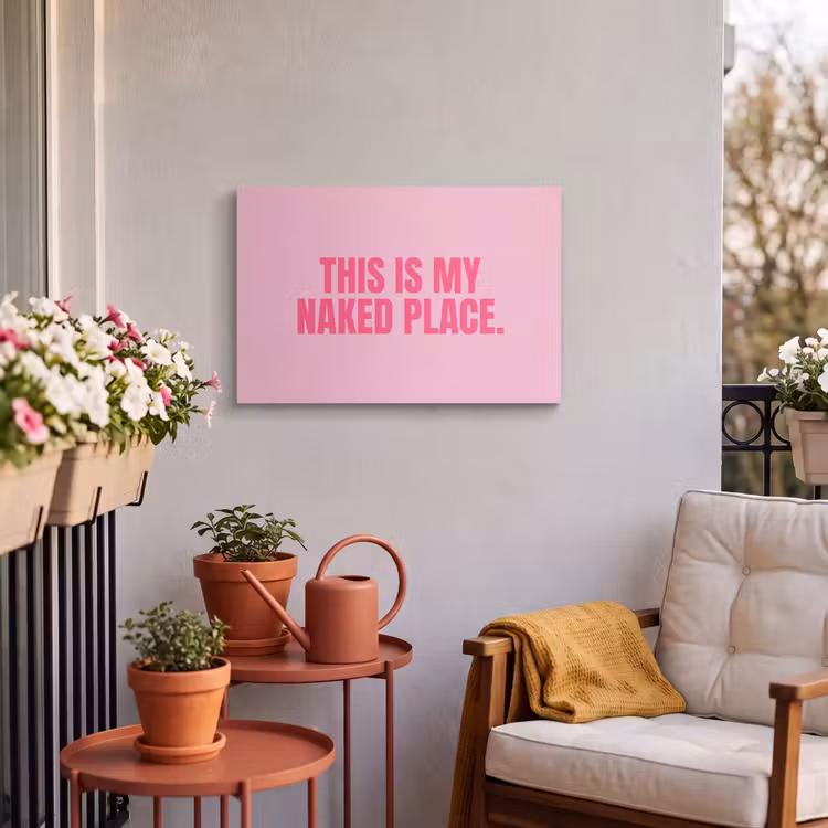 Buiten canvas - Tekst - Modern - Roze — 4