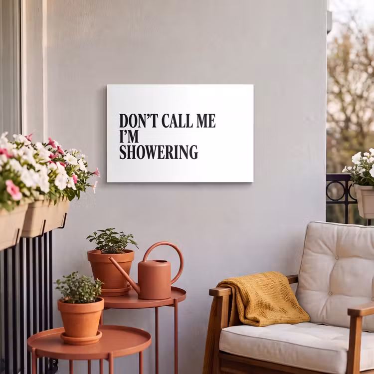 Buiten canvas - Tekst - Modern - Zwart - Wit — 4