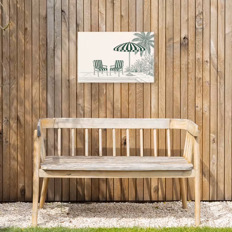 Buiten canvas - Terras - Illustratie - Groen — 3