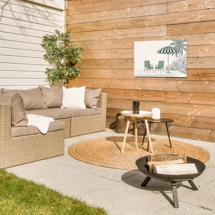 Buiten canvas - Terras - Illustratie - Groen — 5