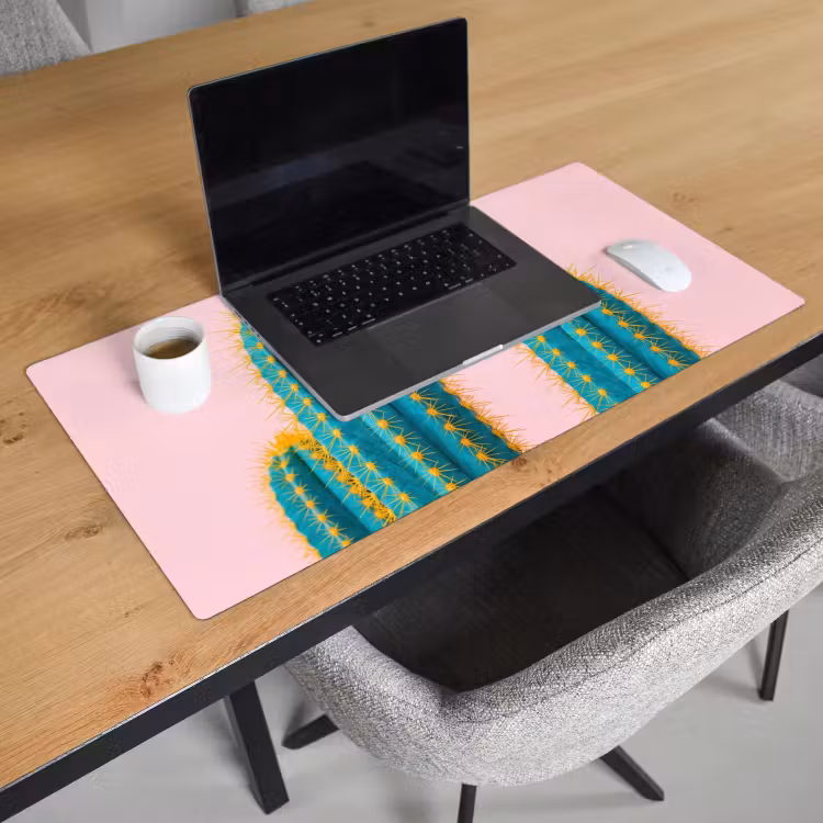 Bureau onderlegger - Cactussen - Modern - Pastel — 3