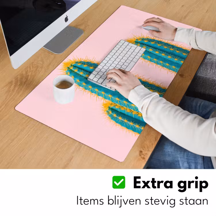 Bureau onderlegger - Cactussen - Modern - Pastel — 6