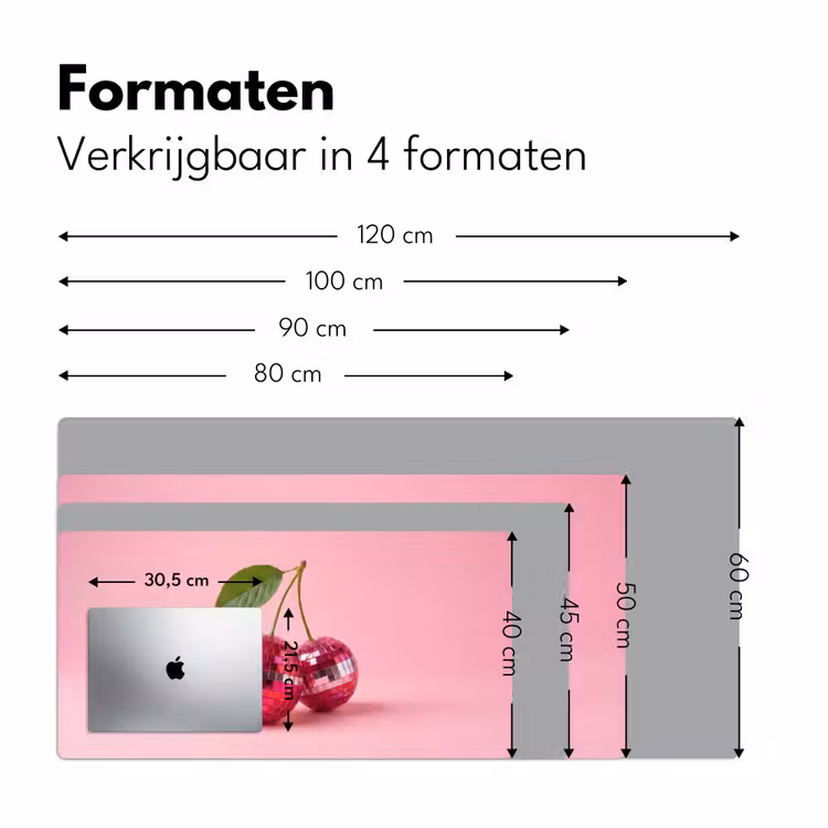 Bureau onderlegger - Disco - Kersen - Roze — 8