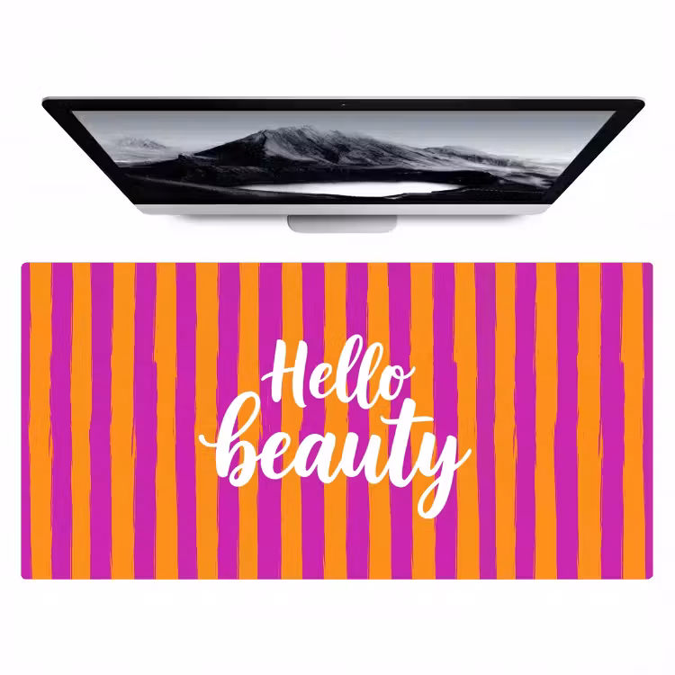 Bureau onderlegger - Modern - Hello - Oranje — 1