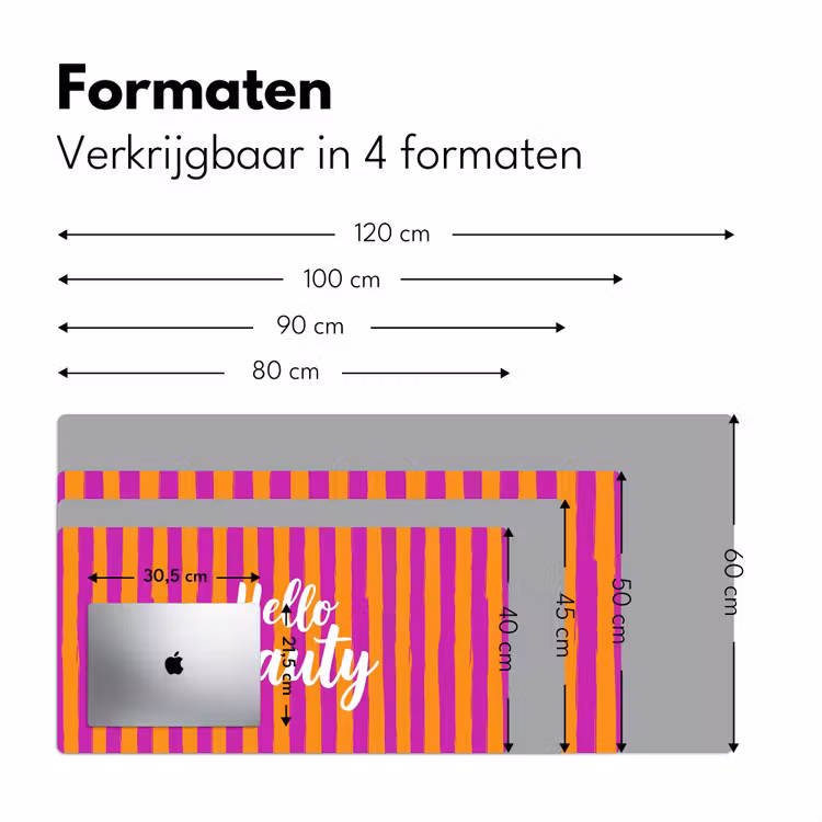 Bureau onderlegger - Modern - Hello - Oranje — 8