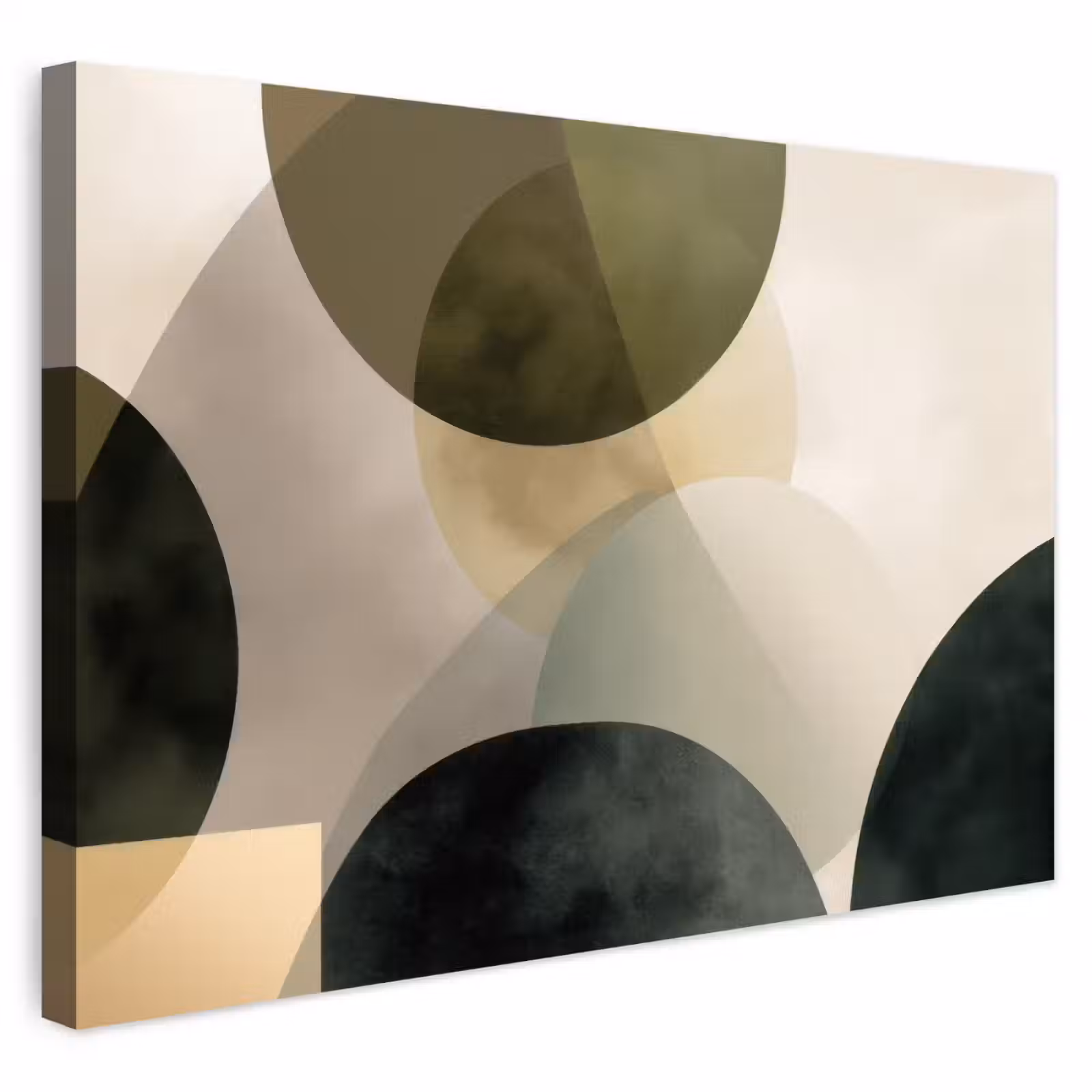 Buiten canvas - Vlakken - Abstract - Beige - Cirkels — 1
