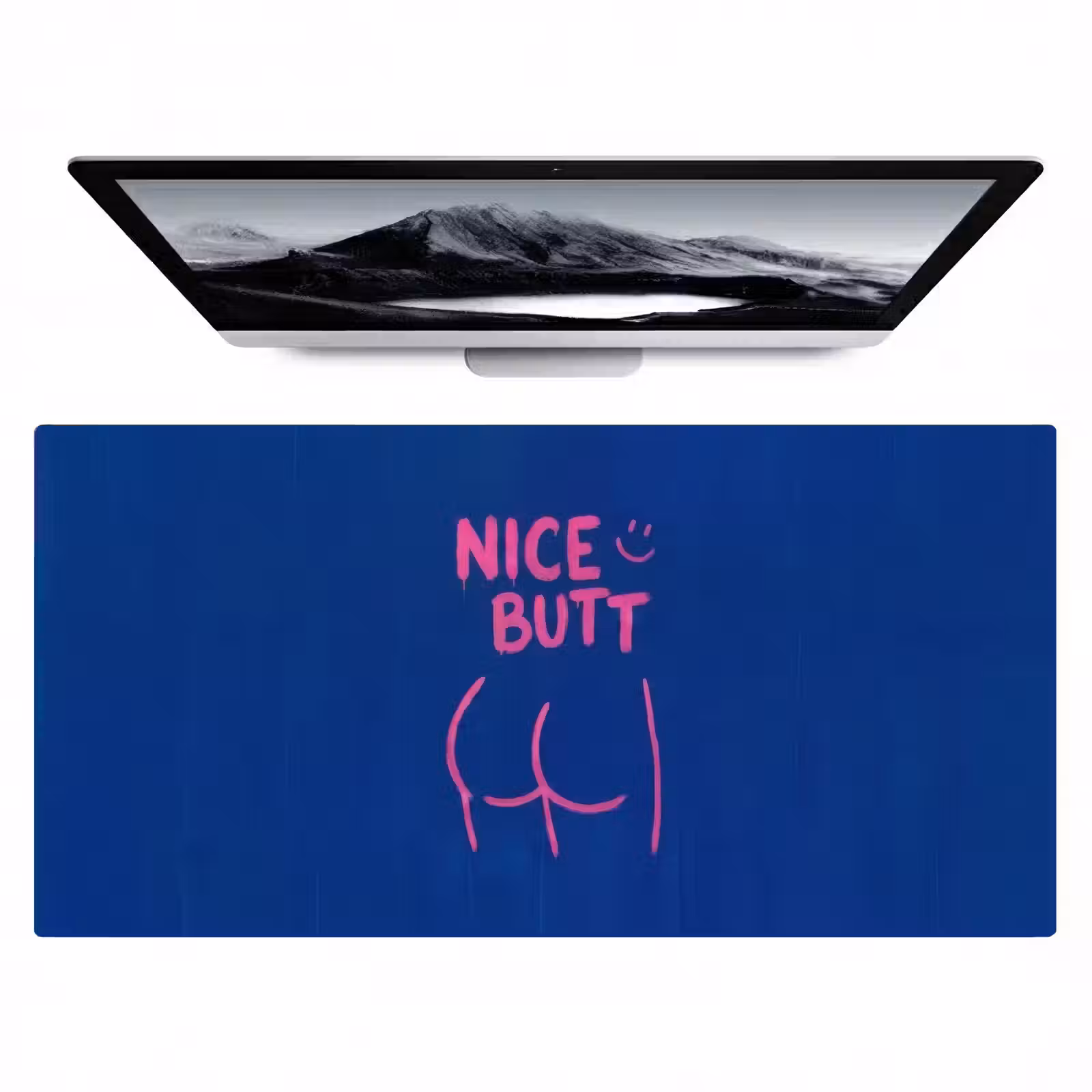 Bureau onderlegger - Brutaal - Grappig - Blauw — 1