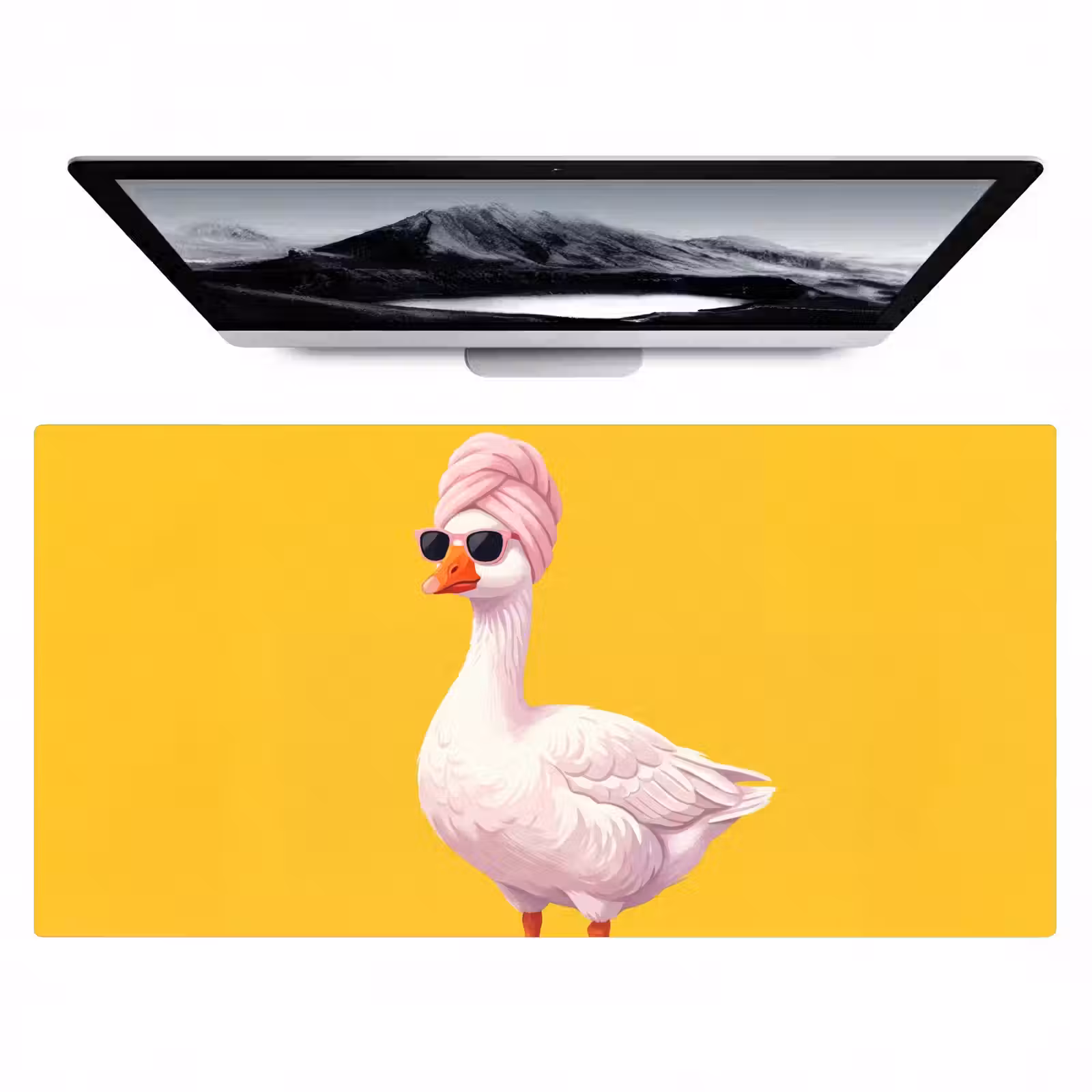 Bureau onderlegger - Eend - Zonnebril - Geel — 1