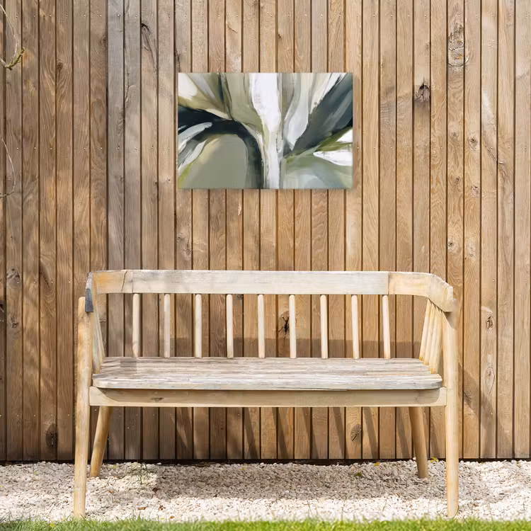 Buiten canvas - Natuur - Abstract - Groen - Penseelstreken — 3