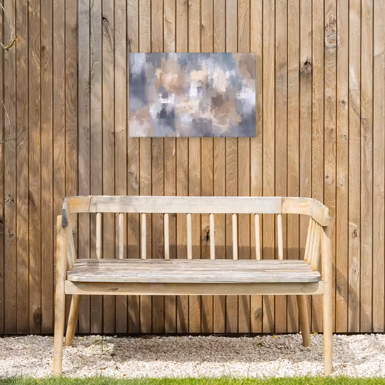 Buiten canvas - Penseelstreken - Schilderij - Beige — 3