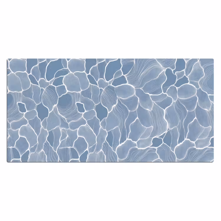 Bureau onderlegger - Abstract - Blauw - Bladeren — 2