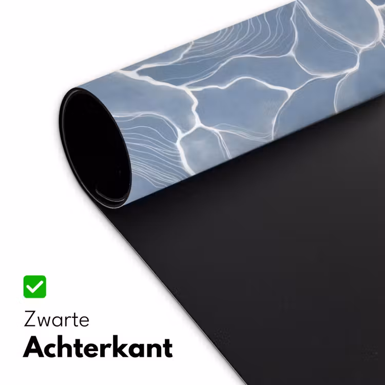 Bureau onderlegger - Abstract - Blauw - Bladeren — 5