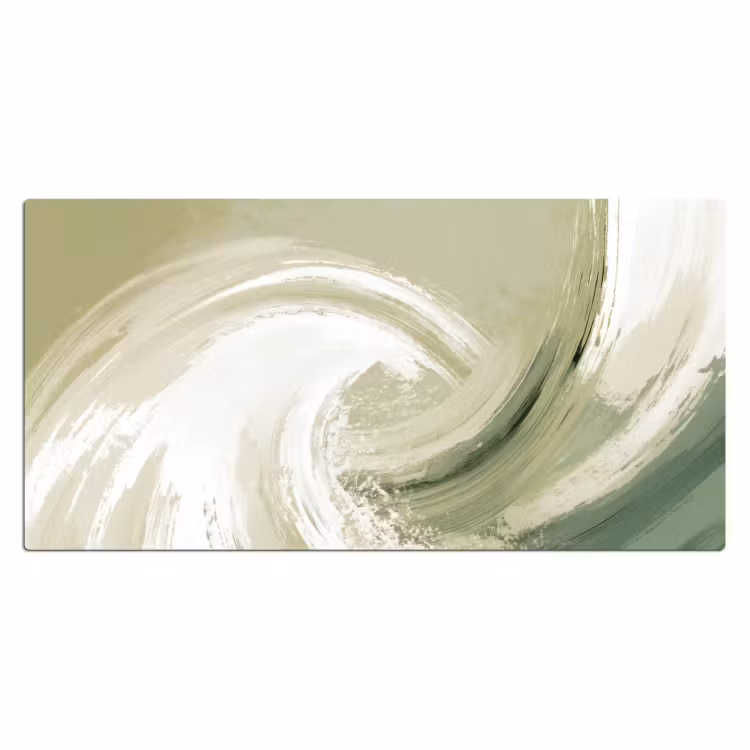 Bureau onderlegger - Abstract - Penseelstreken - Golven - Groen — 2