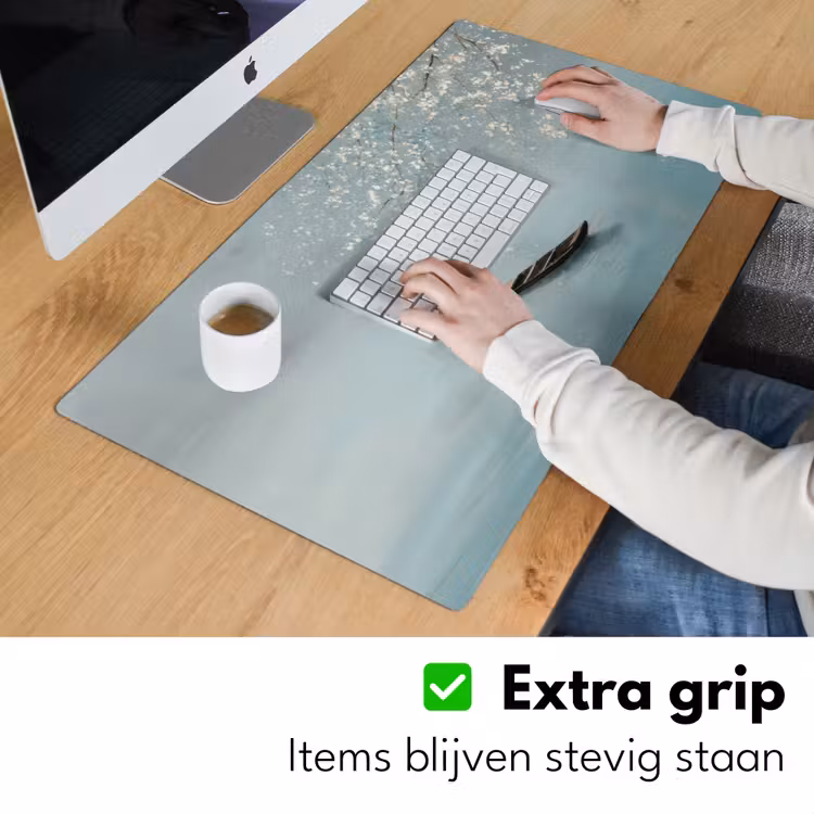 Bureau onderlegger - Bloesems - Minimalistisch - Wateroppervlak - Boot — 6