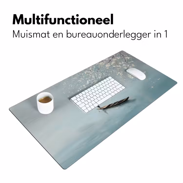 Bureau onderlegger - Bloesems - Minimalistisch - Wateroppervlak - Boot — 7