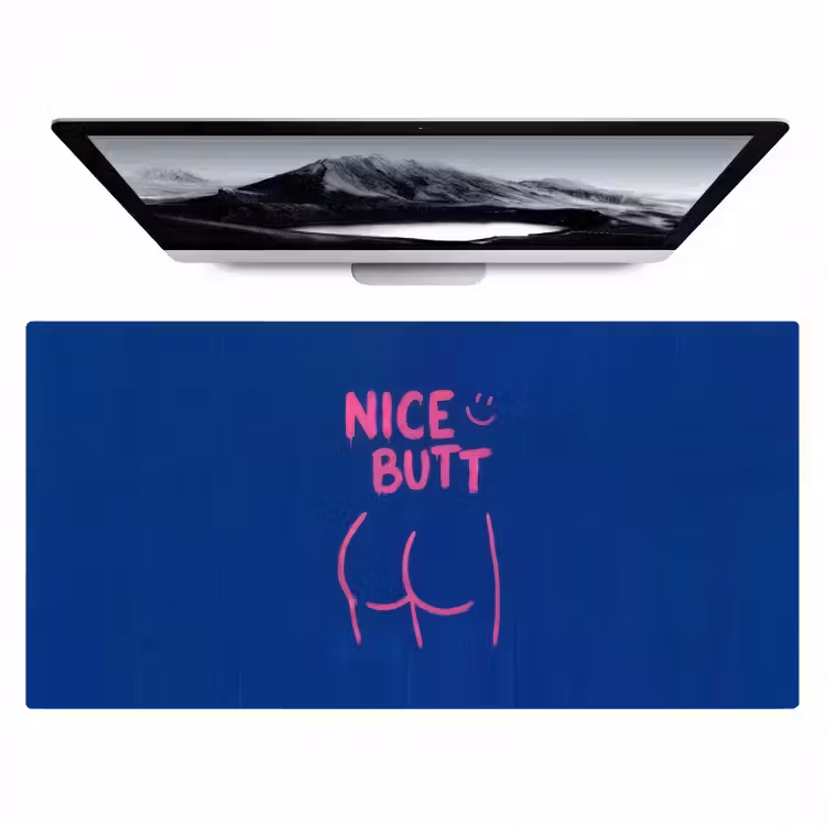 Bureau onderlegger - Brutaal - Grappig - Blauw — 1