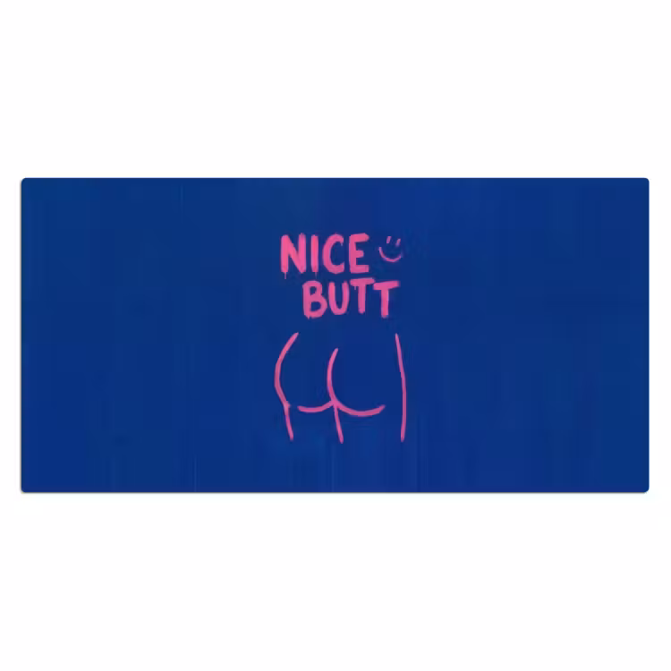 Bureau onderlegger - Brutaal - Grappig - Blauw — 2