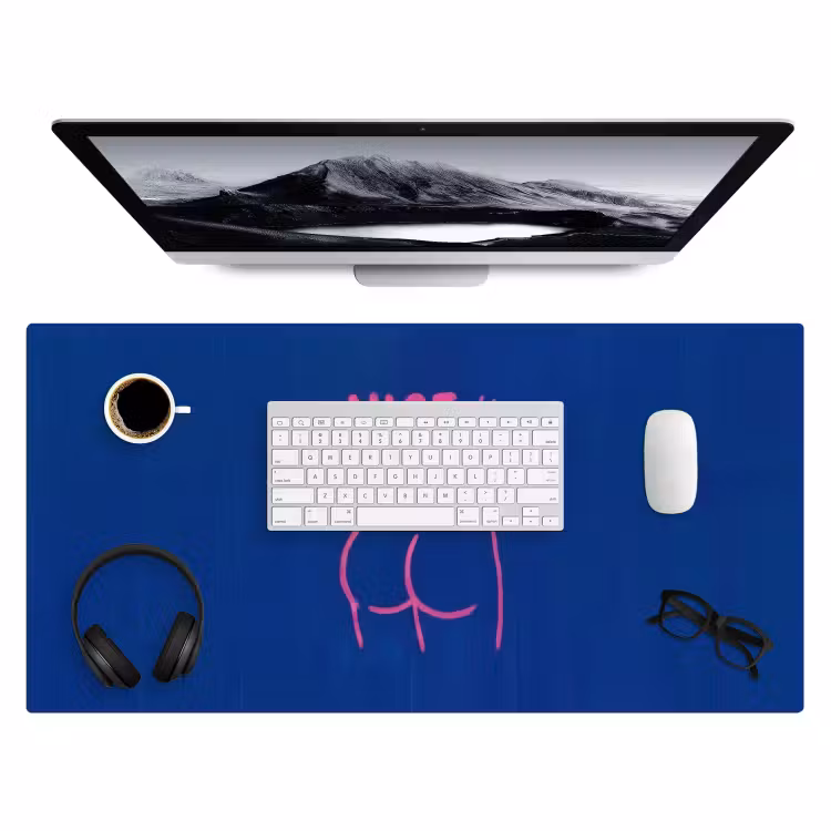Bureau onderlegger - Brutaal - Grappig - Blauw — 4