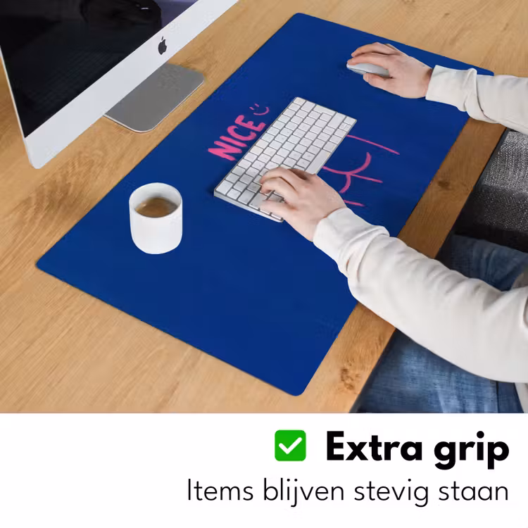 Bureau onderlegger - Brutaal - Grappig - Blauw — 6
