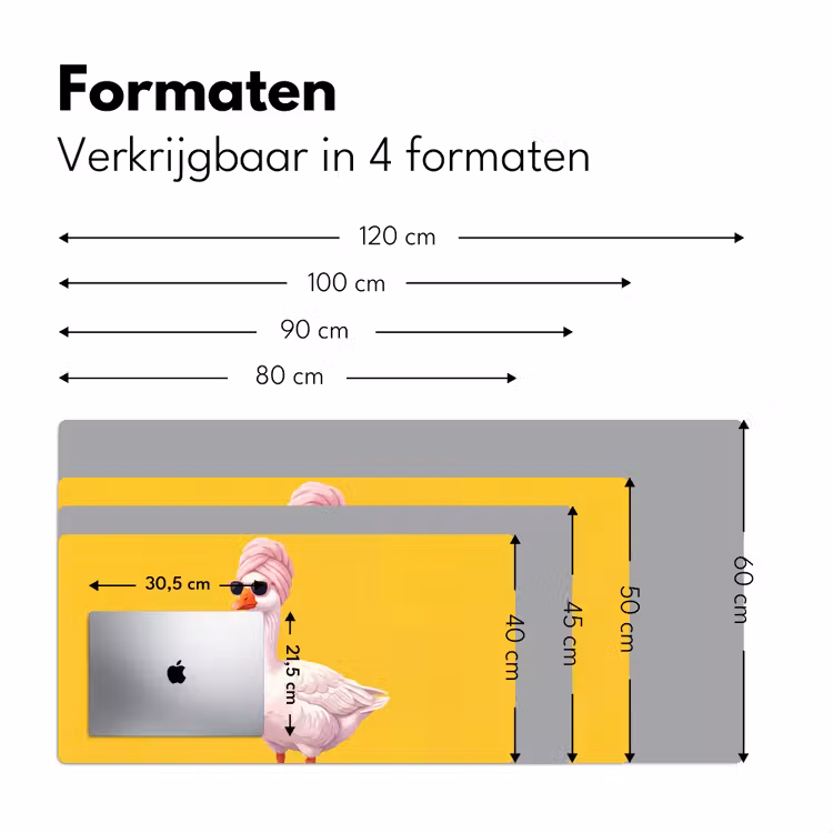 Bureau onderlegger - Eend - Zonnebril - Geel — 8