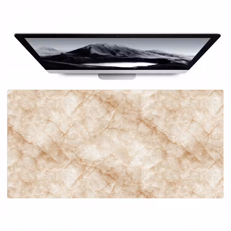 Bureau onderlegger - Kristalstructuur - Bruin - Marmer — 1