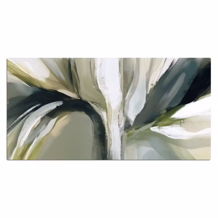 Bureau onderlegger - Natuur - Abstract - Groen - Penseelstreken — 2