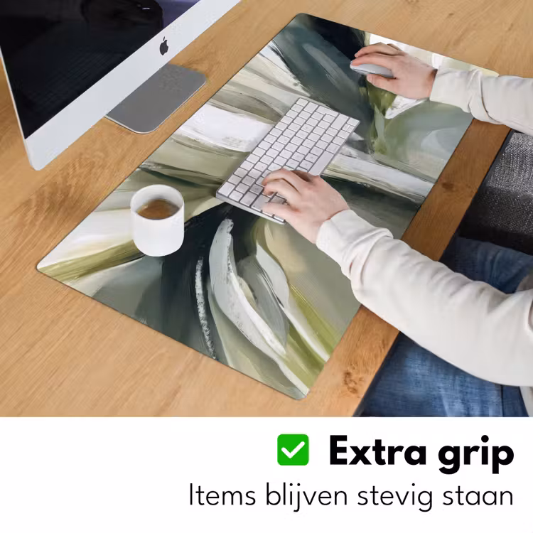 Bureau onderlegger - Natuur - Abstract - Groen - Penseelstreken — 6