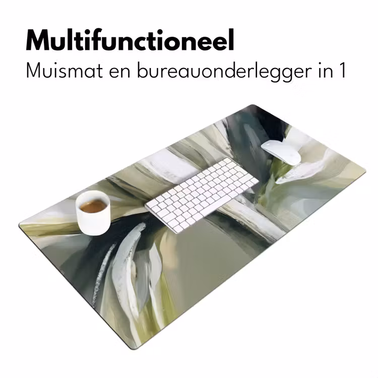 Bureau onderlegger - Natuur - Abstract - Groen - Penseelstreken — 7
