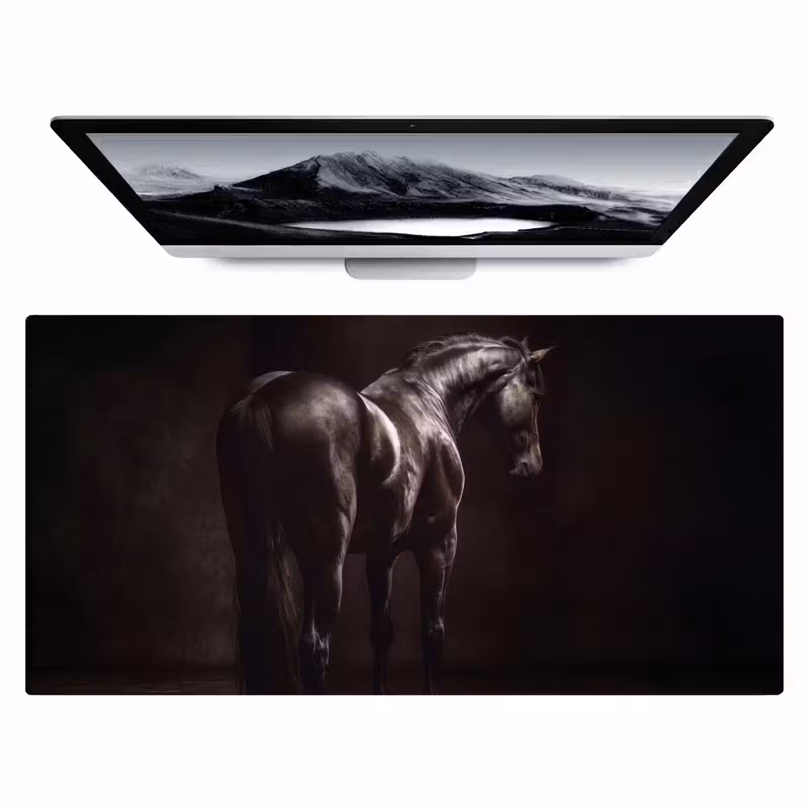 Bureau onderlegger - Krachtig - Paard - Donker — 1