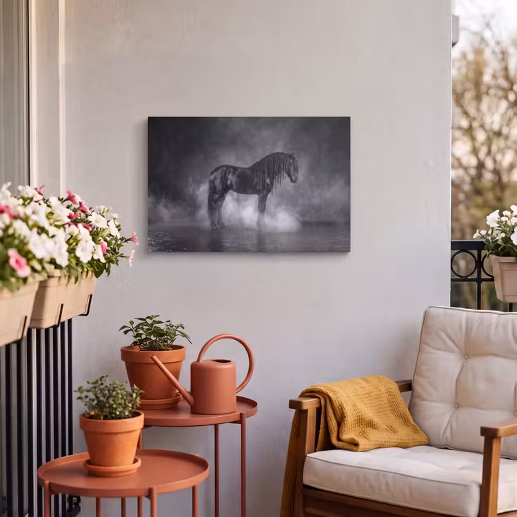 Buiten canvas - Paard - Magisch - Zwart — 4