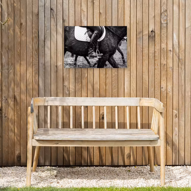 Buiten canvas - Paard - Sport - Zwart - Wit — 3