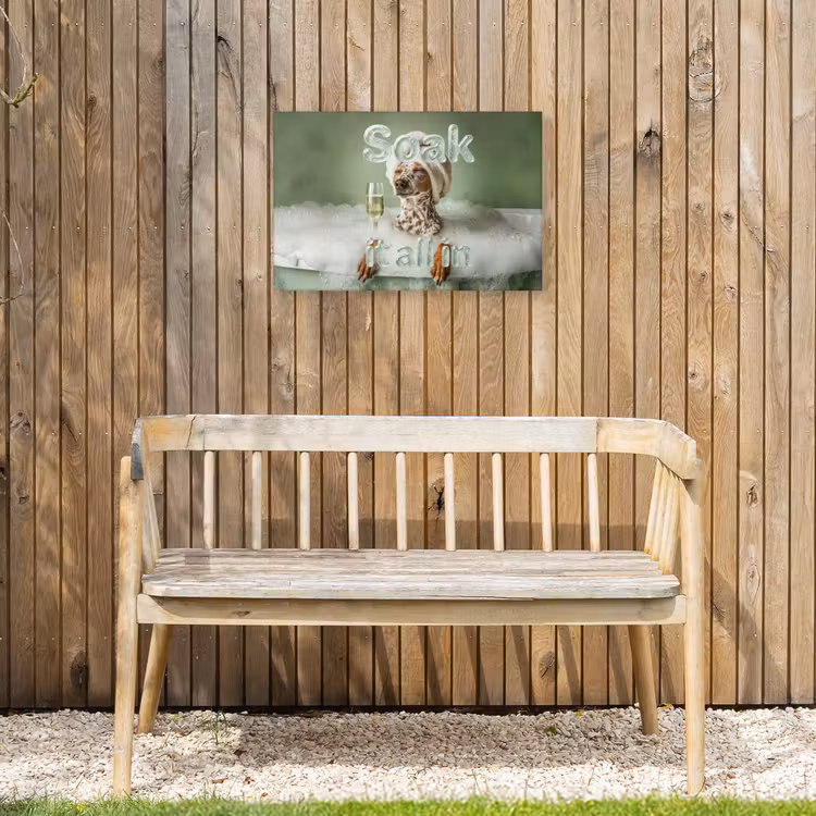 Buiten canvas - Soak it all in - Hond - Bad — 3