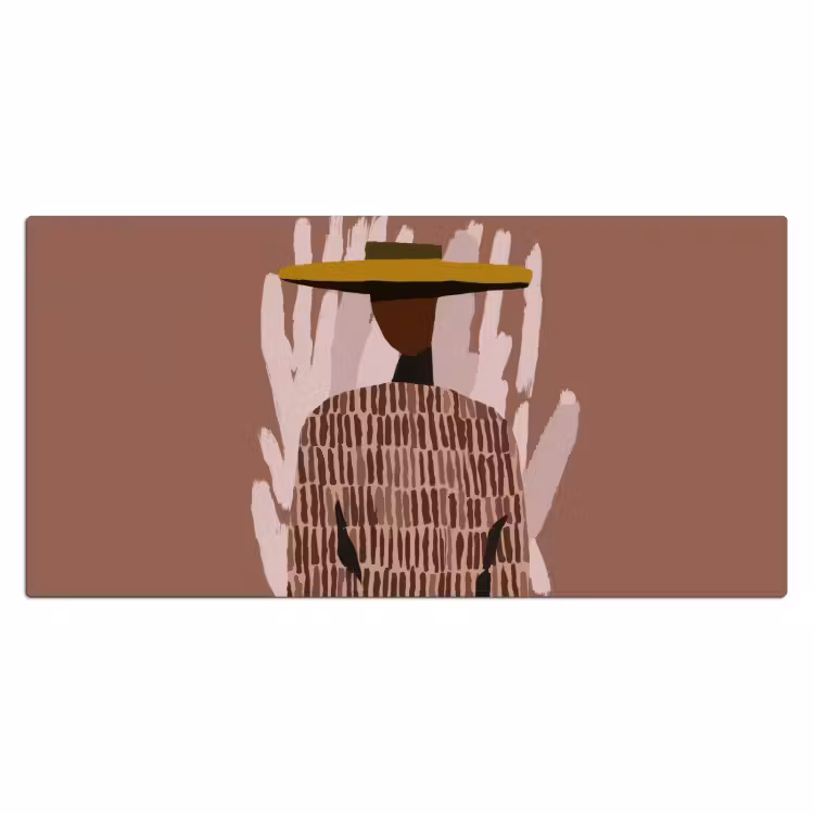Bureau onderlegger - Abstract - Figuur - Illustratie - Hoed — 2