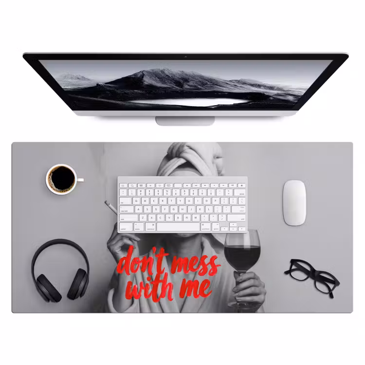 Bureau onderlegger - Don't mess with me - Wijn - Vrouw - Sigaret — 4