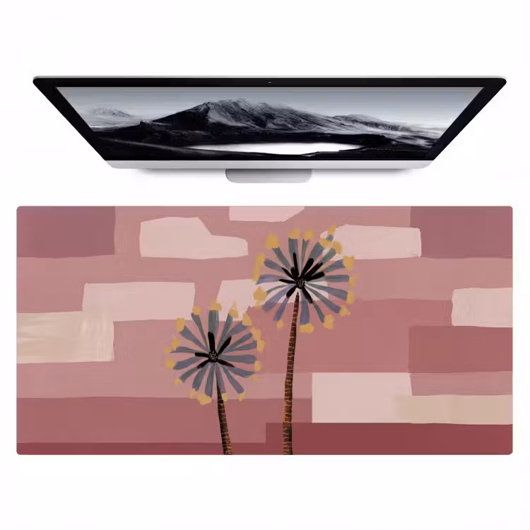 Bureau onderlegger - Illustratie - Bloemen - Vlakken - Abstract — 1