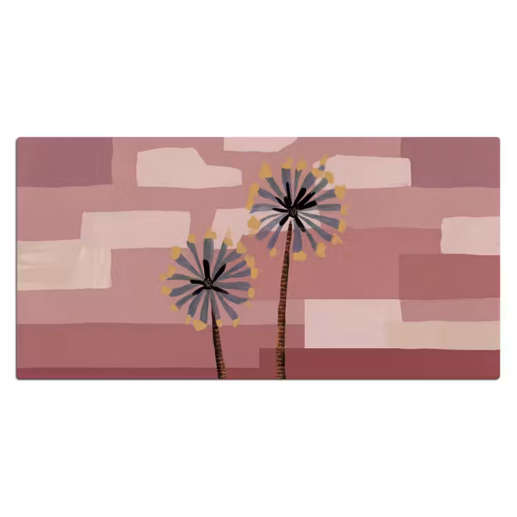 Bureau onderlegger - Illustratie - Bloemen - Vlakken - Abstract — 2