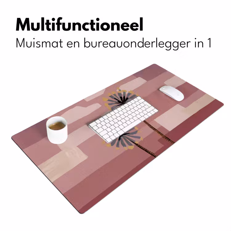 Bureau onderlegger - Illustratie - Bloemen - Vlakken - Abstract — 7