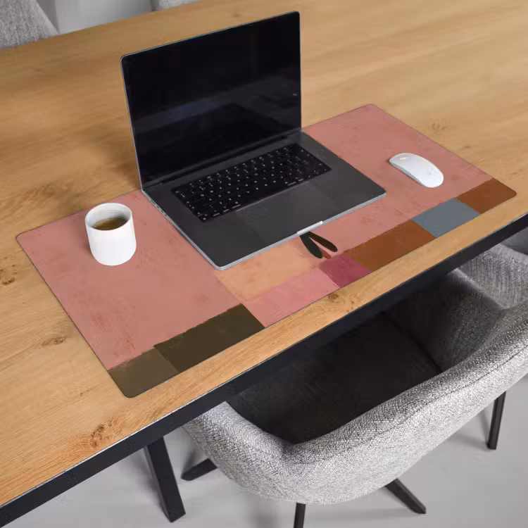 Bureau onderlegger - Illustratie - Vogel - Vlakken - Kleurrijk — 3