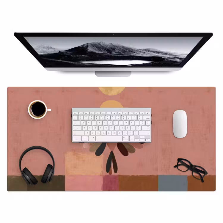 Bureau onderlegger - Illustratie - Vogel - Vlakken - Kleurrijk — 4