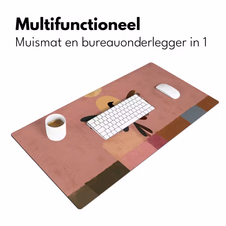Bureau onderlegger - Illustratie - Vogel - Vlakken - Kleurrijk — 7