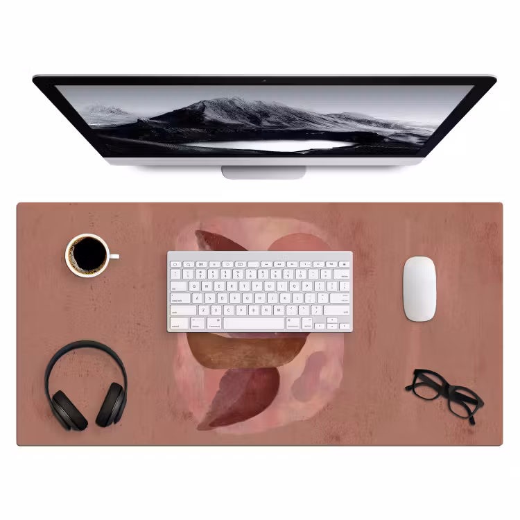 Bureau onderlegger - Illustratie - Vogels - Abstract - Roze — 4