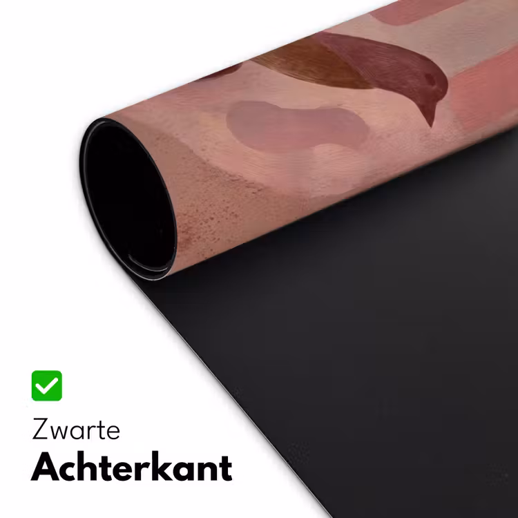Bureau onderlegger - Illustratie - Vogels - Abstract - Roze — 5