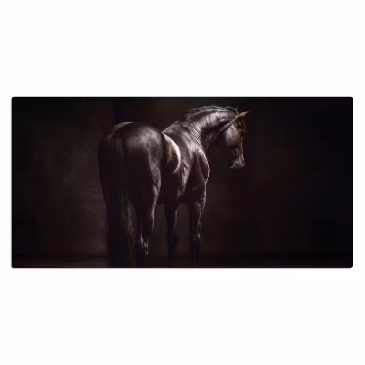 Bureau onderlegger - Krachtig - Paard - Donker — 2