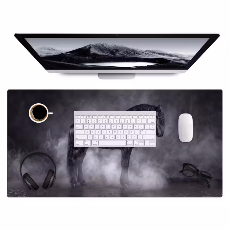 Bureau onderlegger - Paard - Magisch - Zwart — 4