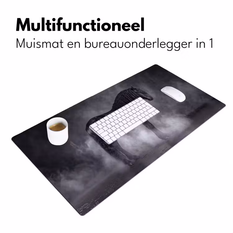 Bureau onderlegger - Paard - Magisch - Zwart — 7