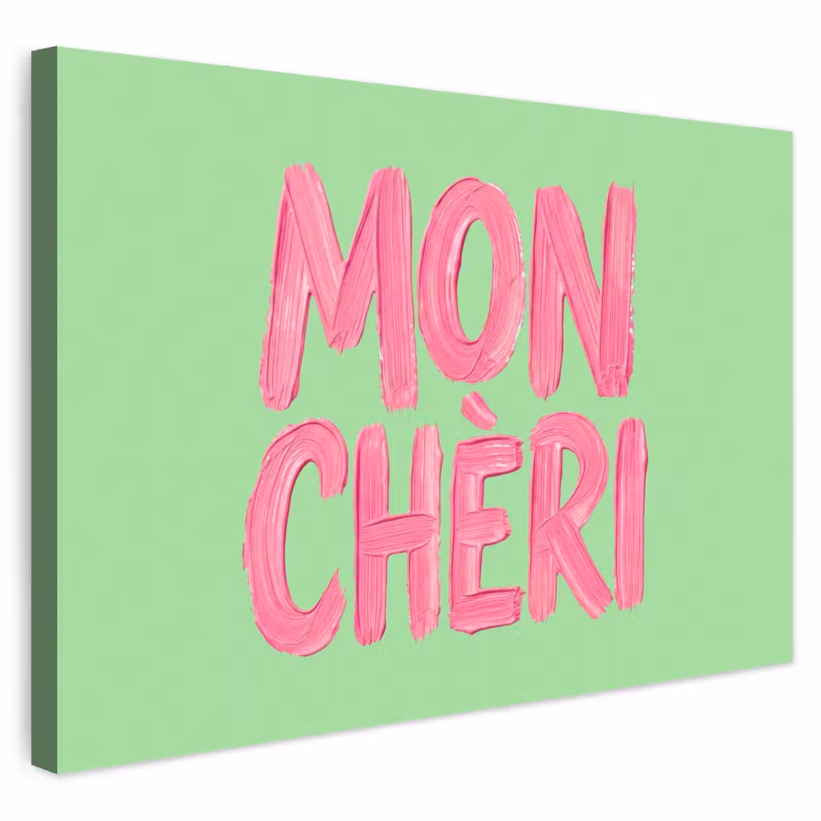 Buiten canvas - Mon cheri - Groen - Roze — 1