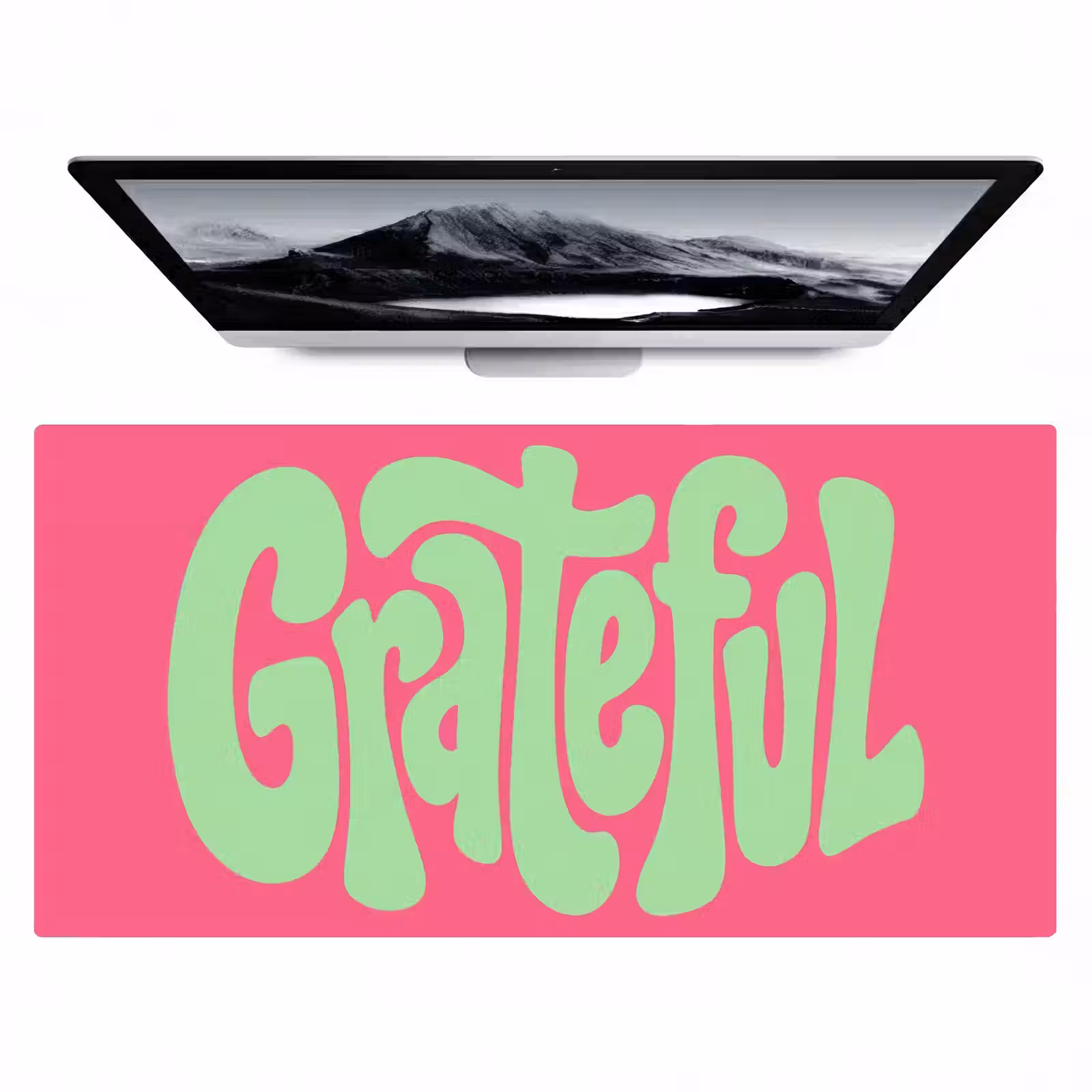 Bureau onderlegger - Grateful - Groen - Grafisch - Vloeiend — 1
