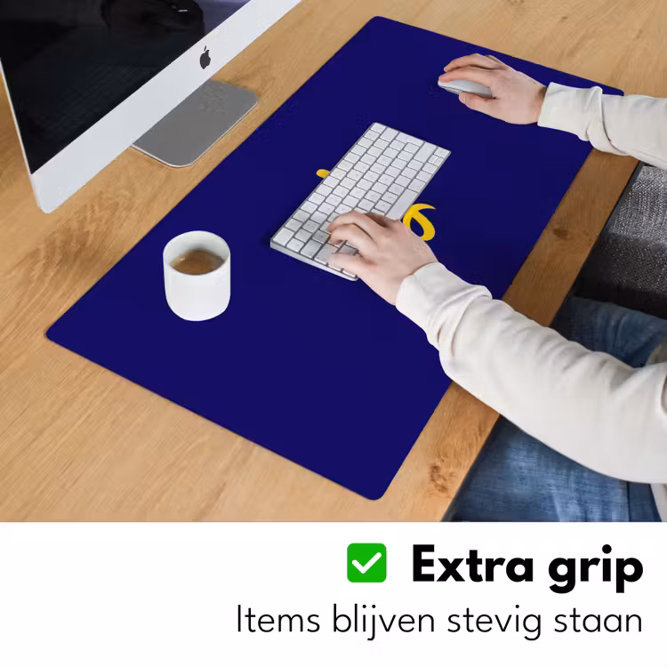 Bureau onderlegger - Blauw - Geel - Fijn — 6